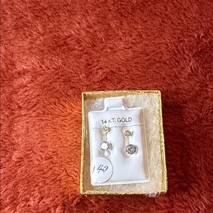 Elegant Gold and Silver Earrings